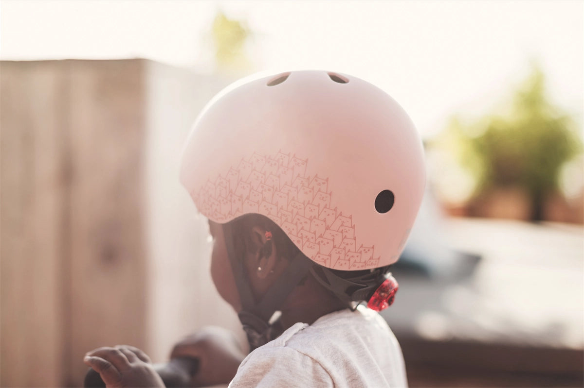 Scoot and Ride Helmet Reflective Bebek Kaskı XXS-S Pembe 181206-96496 | Toysall