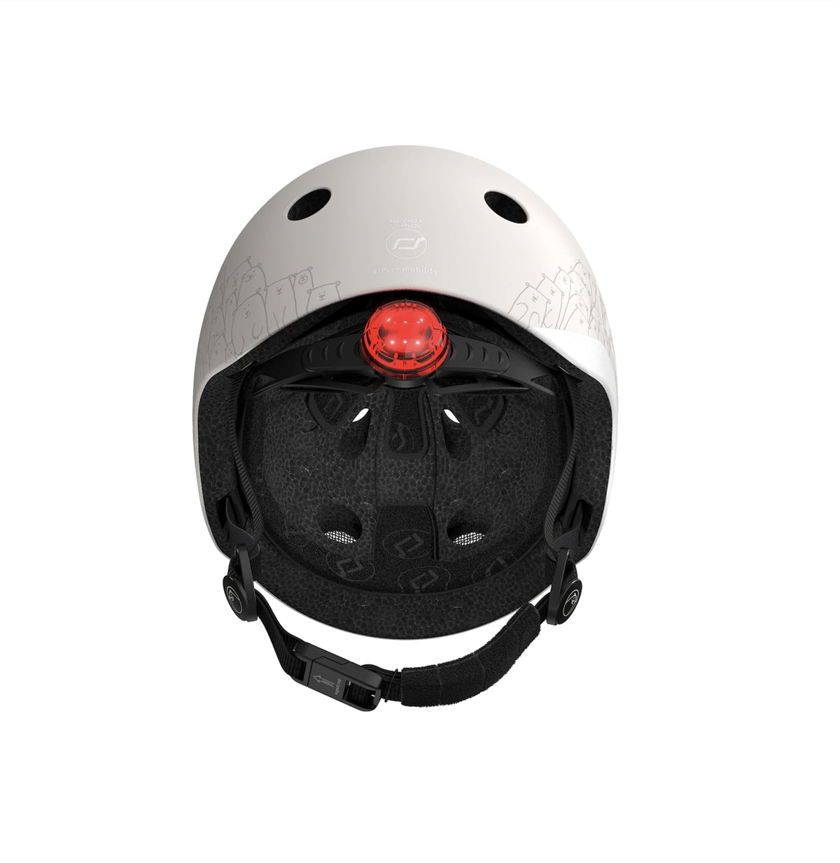 Scoot and Ride Helmet Reflective Bebek Kaskı XXS-S Açık Gri 181206-96498 | Toysall