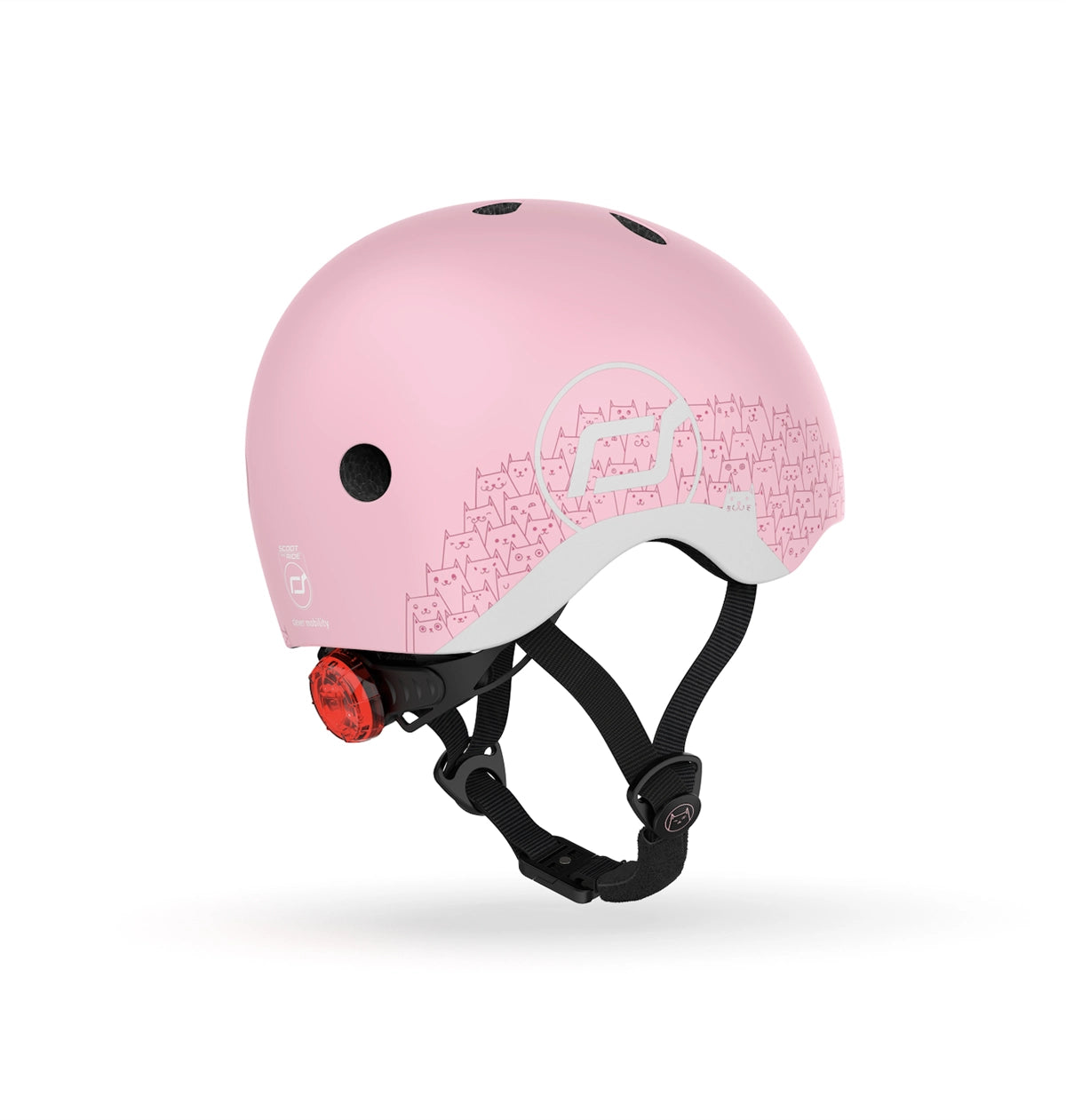 Scoot and Ride Helmet Reflective Bebek Kaskı XXS-S Pembe 181206-96496 | Toysall