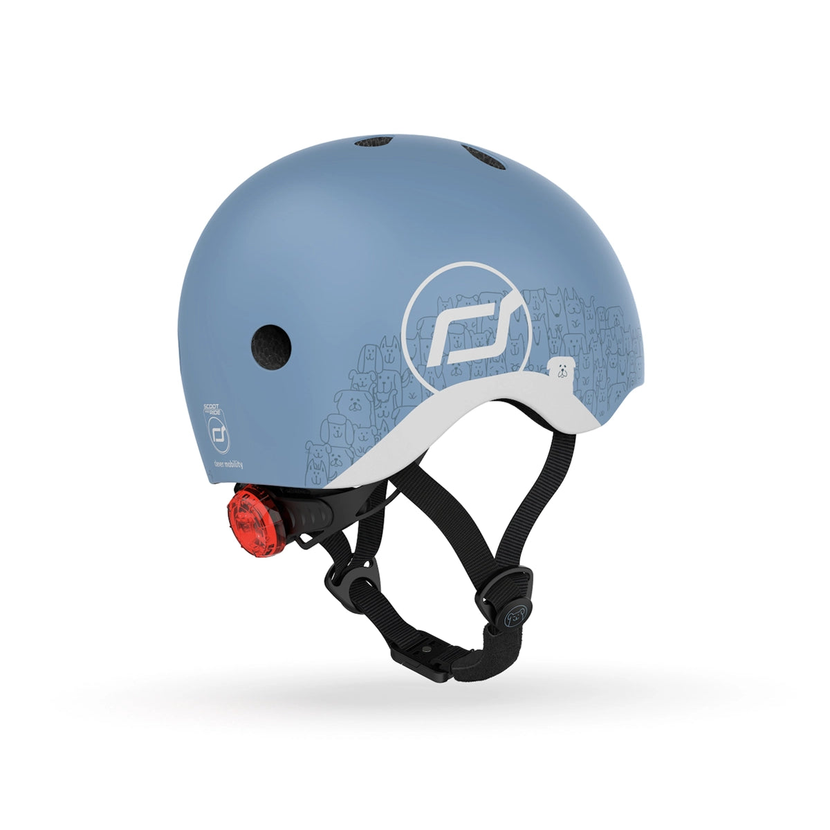 Scoot and Ride Helmet Reflective Bebek Kaskı XXS-S Petrol Mavisi 181206-96495 | Toysall