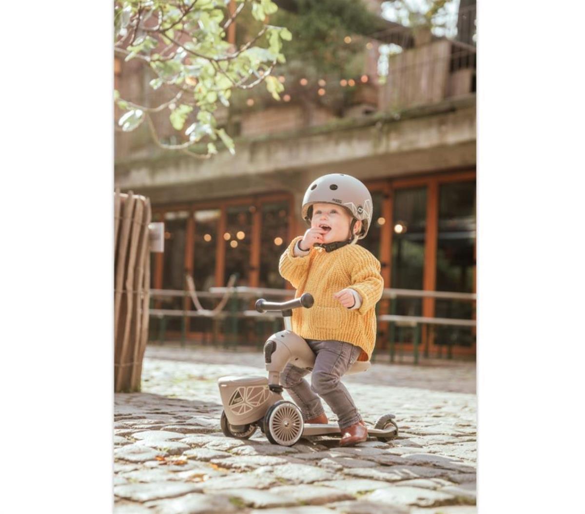 Scoot and Ride Highwaykick 1 Lifestyle Scooter - Brown Lines 210621-96605 | Toysall