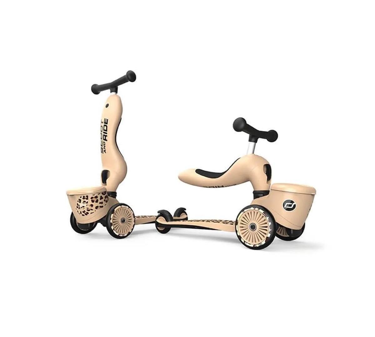 Scoot and Ride Highwaykick 1 Lifestyle Scooter - Leopard 210621-96607 | Toysall