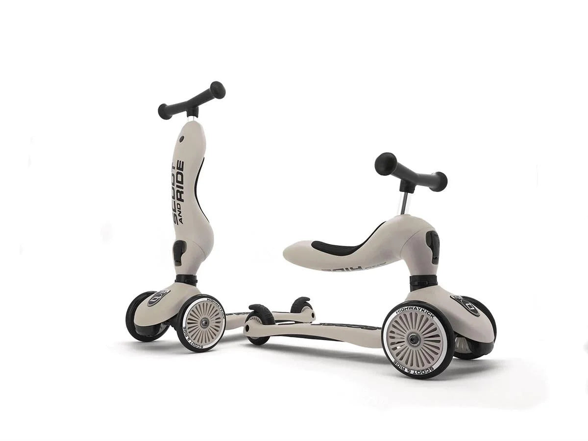 Scoot and Ride Highwaykick 1 Oturaklı Çocuk  Scooter Açık Gri 160629-96268 | Toysall