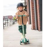 Scoot and Ride Highwaykick 3S Çocuk Scooterı, Forest - LED Tekerlekli, Katlanabilir ve Ayarlanabilir