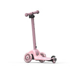 Scoot and Ride Highwaykick 3S Çocuk Scooterı, Rose - LED Tekerlekli, Katlanabilir ve Ayarlanabilir