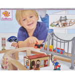 Simba Eichhorn Köprülü Tren Ahşap Yapı Seti 100001266 | Toysall