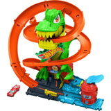 Hot Wheels T-Rex ve İtfaiye İstasyonu Oyun Seti JBM73