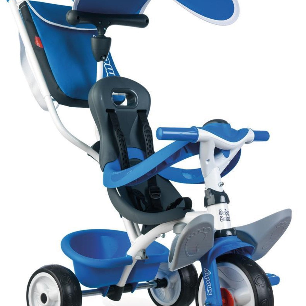 Smoby 3 Tekerlekli Çocuk Arabası 3'ü1 Arada Set - Mavi 741102 | Toysall