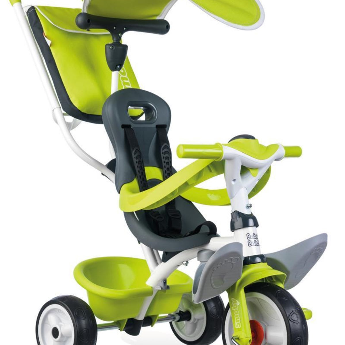 Smoby 3 Tekerlekli Çocuk Arabası 3'ü1 Arada Set -  Yeşil 741100 | Toysall