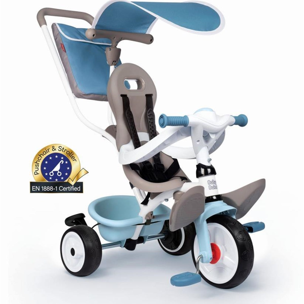 Smoby 3 Tekerlekli Çocuk Bisikleti 3'ü1 Arada Set  - Mavi 741400 | Toysall