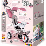 Smoby 3 Tekerlekli Çocuk Bisikleti 3'ü1 Arada Set  - Pembe 741401 | Toysall