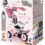 Smoby 3 Tekerlekli Çocuk Bisikleti 3'ü1 Arada Set  - Pembe 741401 | Toysall