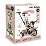 Smoby 3 Tekerlekli Çocuk Bisikleti 3'ü1 Arada Set  - Bej 741403