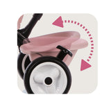 Smoby Baby Driver Comfort 3'ü1 Arada Bisiklet Seti - Pembe 741501