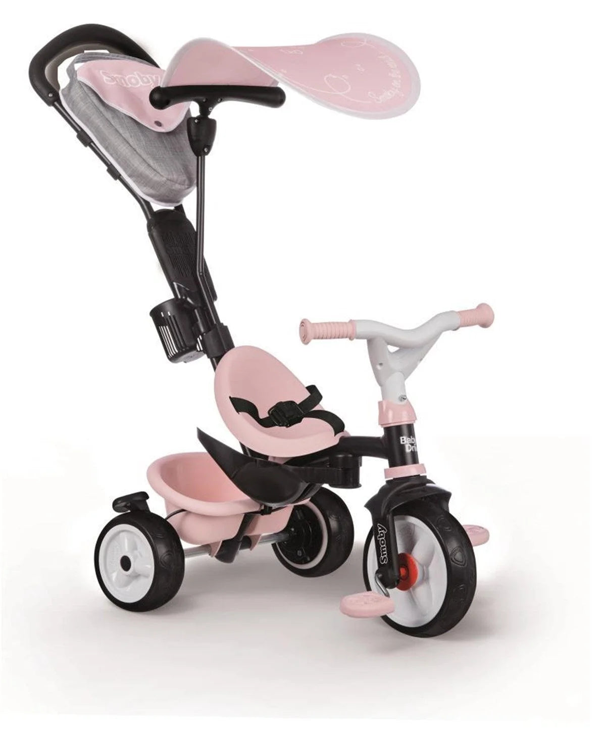 Smoby Baby Driver Comfort 3'ü1 Arada Bisiklet Seti - Pembe 741501 | Toysall