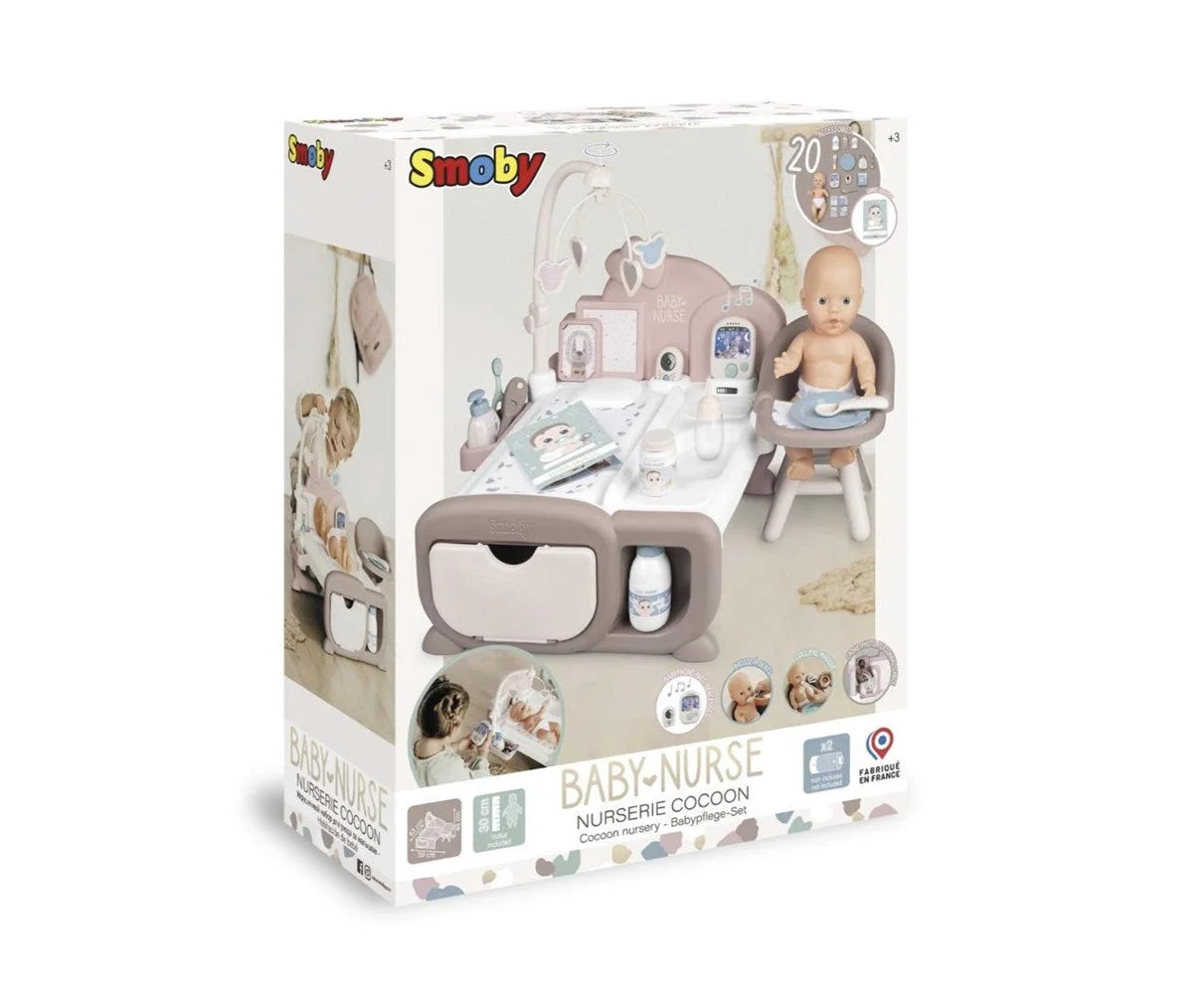 Smoby Baby Nurse Bebek Bakım Ünitesi Oyun Seti, 3'ü 1 Arada Set 220375 | Toysall