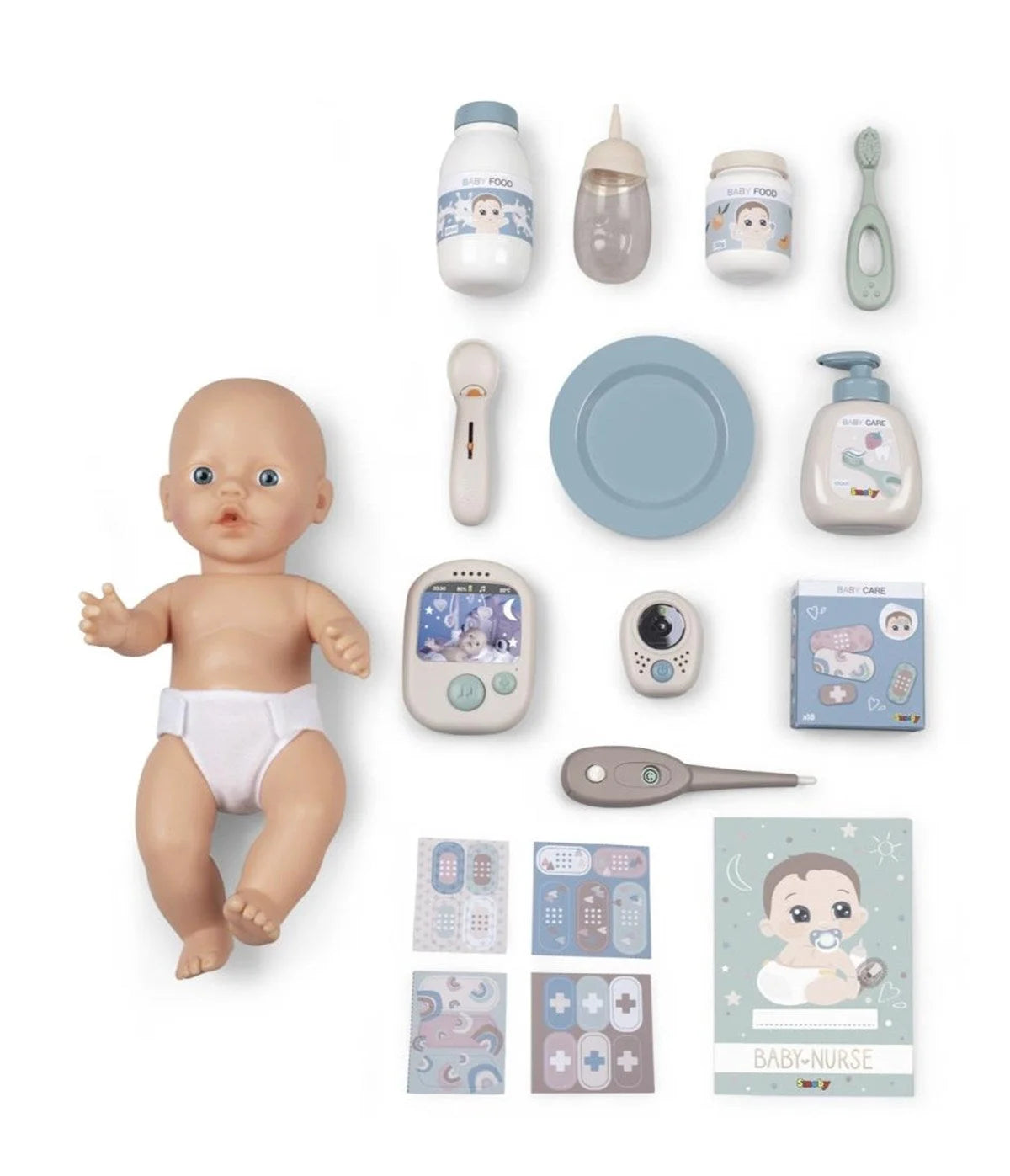 Smoby Baby Nurse Bebek Bakım Ünitesi Oyun Seti, 3'ü 1 Arada Set 220375 | Toysall