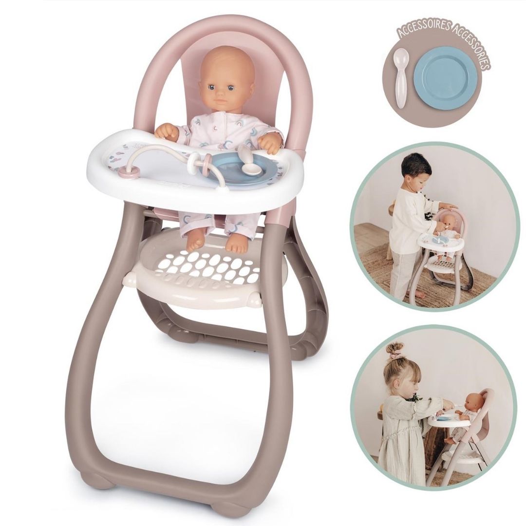Smoby Baby Nurse Bebek Mama Sandalyesi Leylak-Gri 220370 | Toysall
