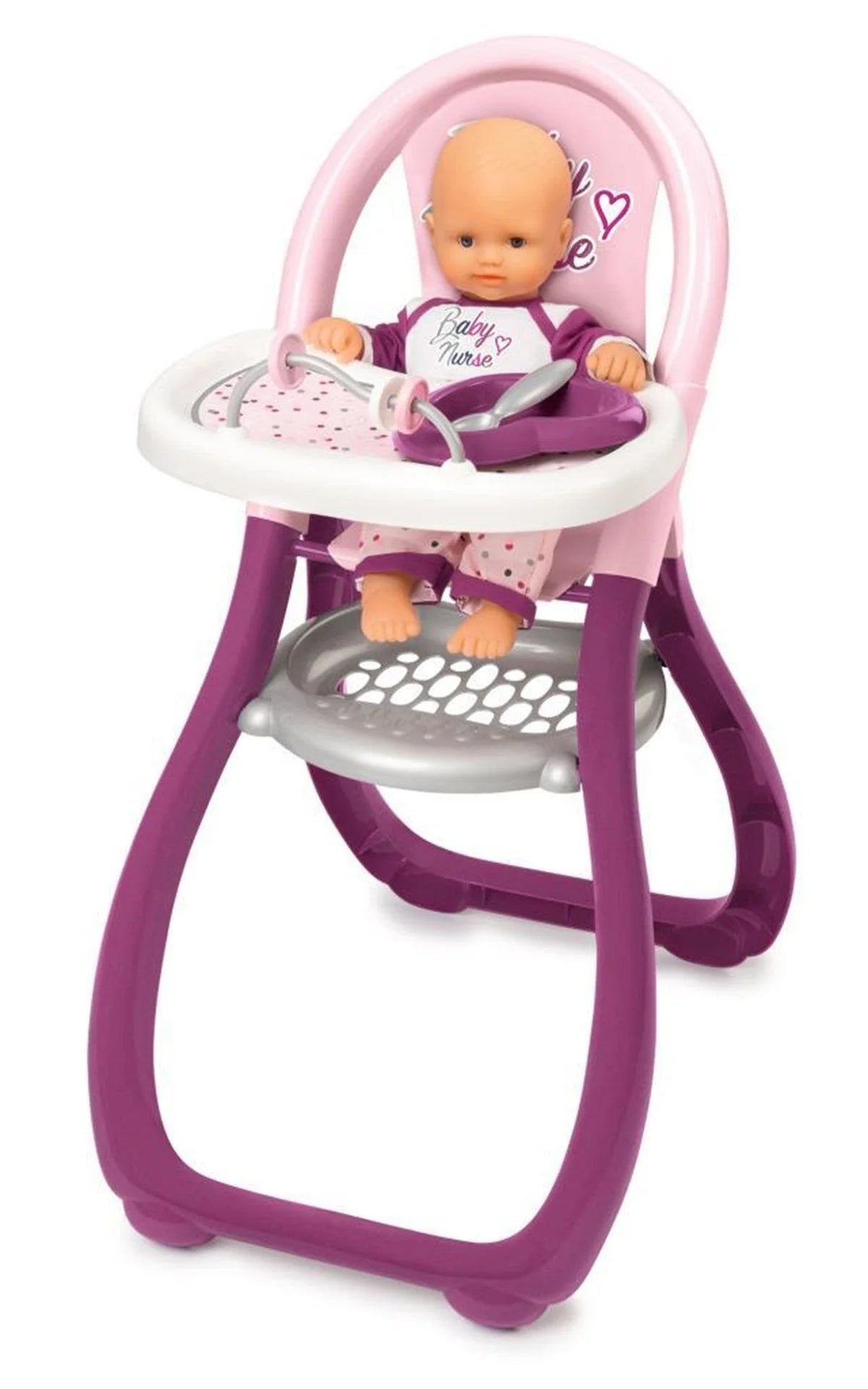 Smoby Baby Nurse Bebek Mama Sandalyesi Pembe-Mor 220342 | Toysall