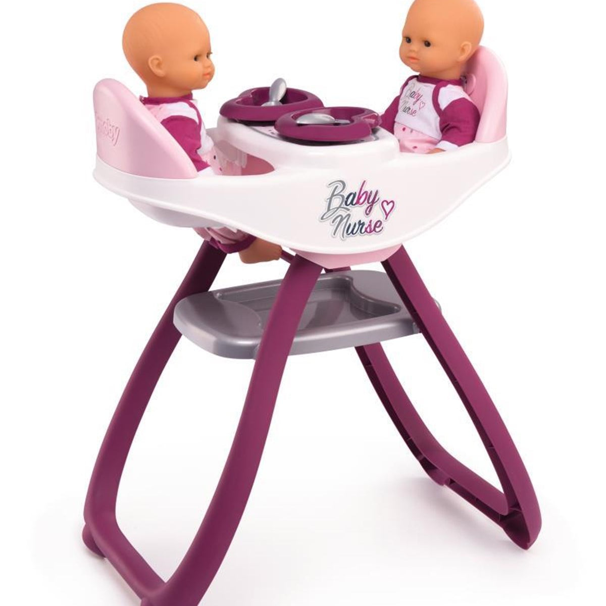 Smoby Baby Nurse İkiz Bebek Oyuncak Mama Sandalyesi 220344 | Toysall