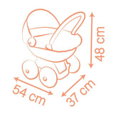 Smoby Baby Nurse Pram Bebek Arabası 220395