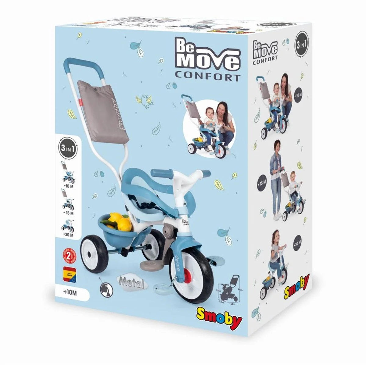 Smoby Be Move Comfort 3'ü1 Arada Bisiklet - Mavi  740414 | Toysall