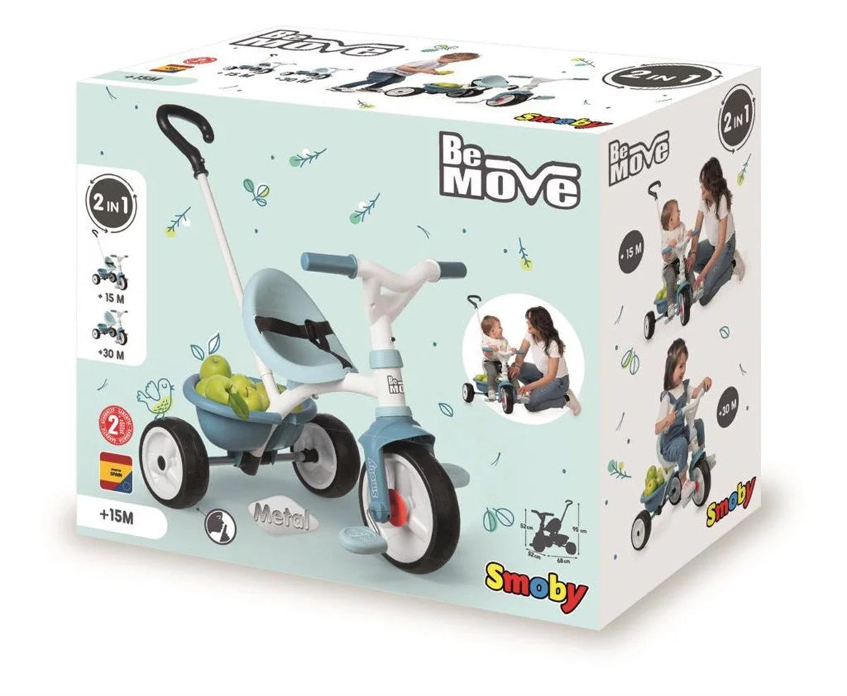 Smoby Be Move Üç Tekerlekli Bisiklet Seti - Mavi 740331 | Toysall