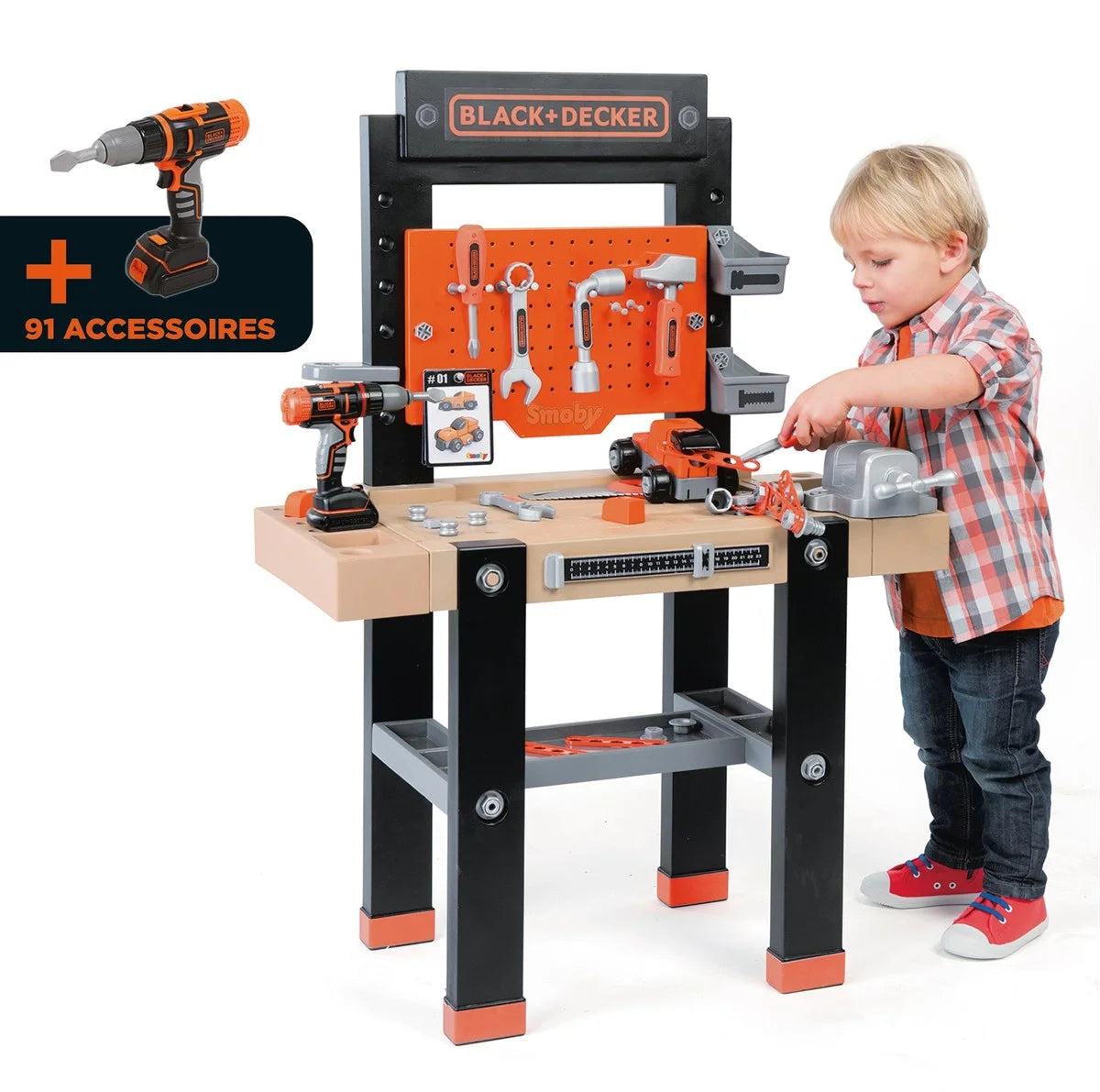 Smoby Black & Decker Büyük Tamir Tezgahı Oyun Seti 360701 | Toysall