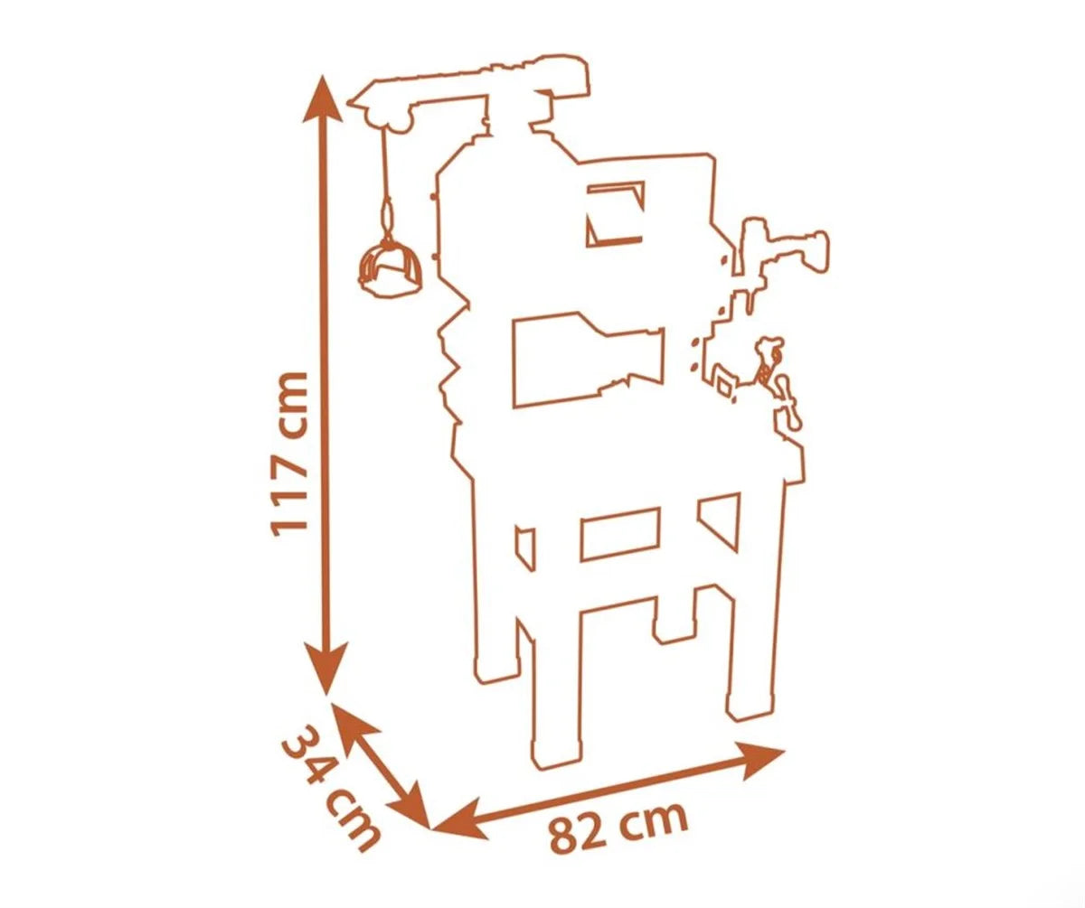 Smoby Black & Decker Vinçli Çalışma Tezgahı 360731 | Toysall