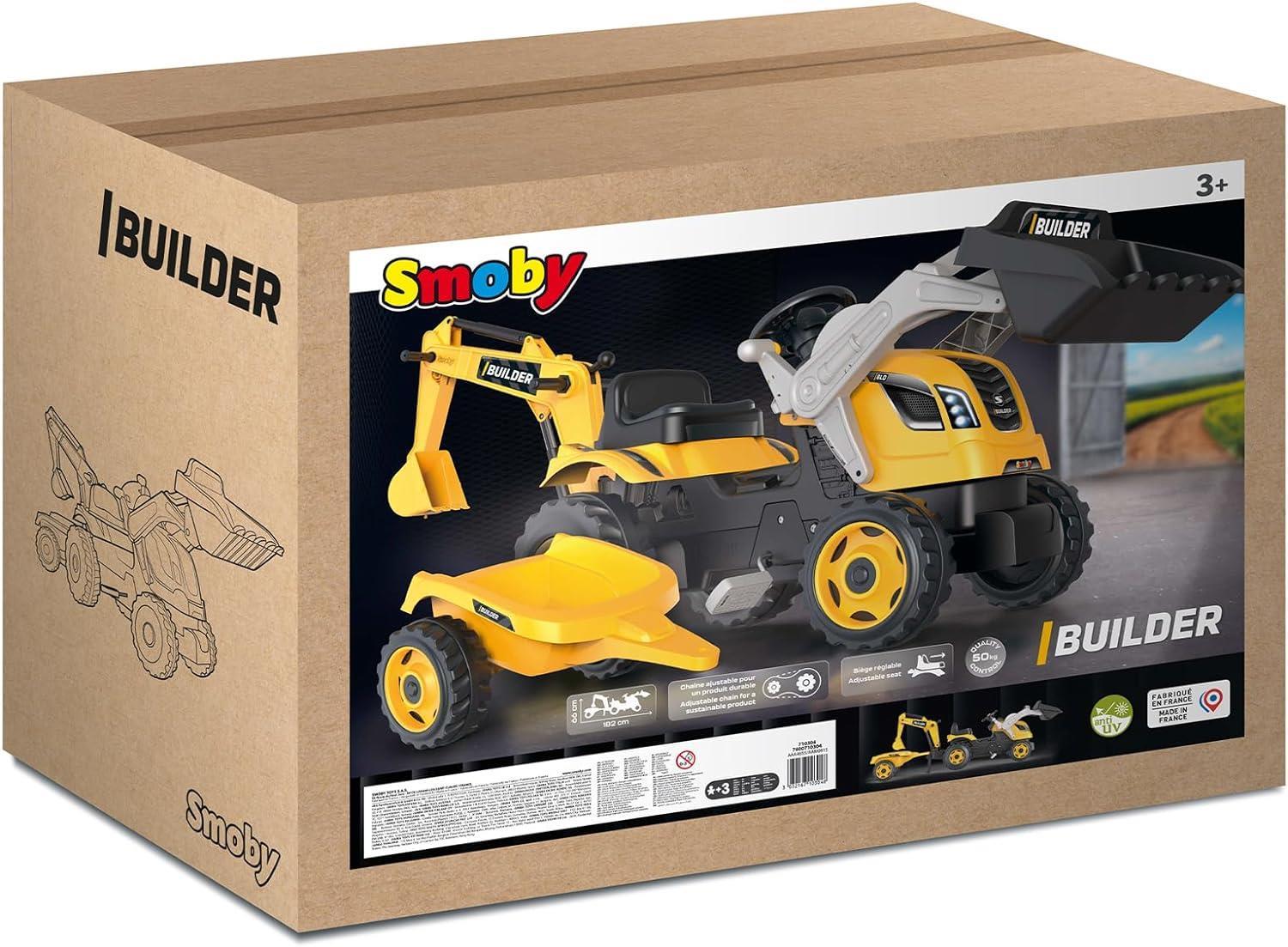 Smoby Builder Max Pedallı Traktör 710304 | Toysall