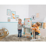 Smoby Çocuk Çalışma Masası - Katlanabilir, Oturaklı ve Çift Taraflı 420301