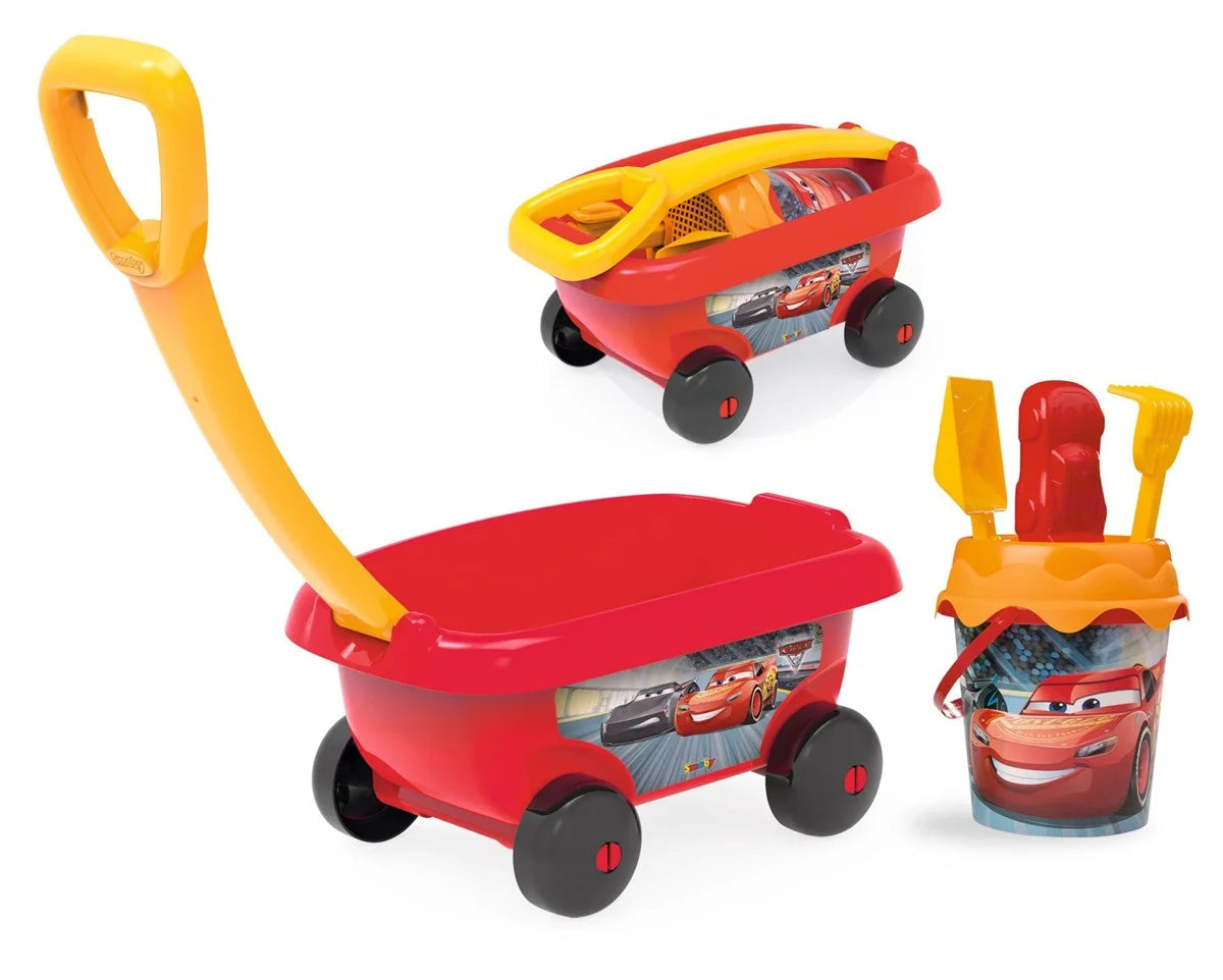 Smoby Disney Cars 3 Plaj Kovası Seti ve Çek Çek  Araba Kum Oyun Seti 867000 | Toysall