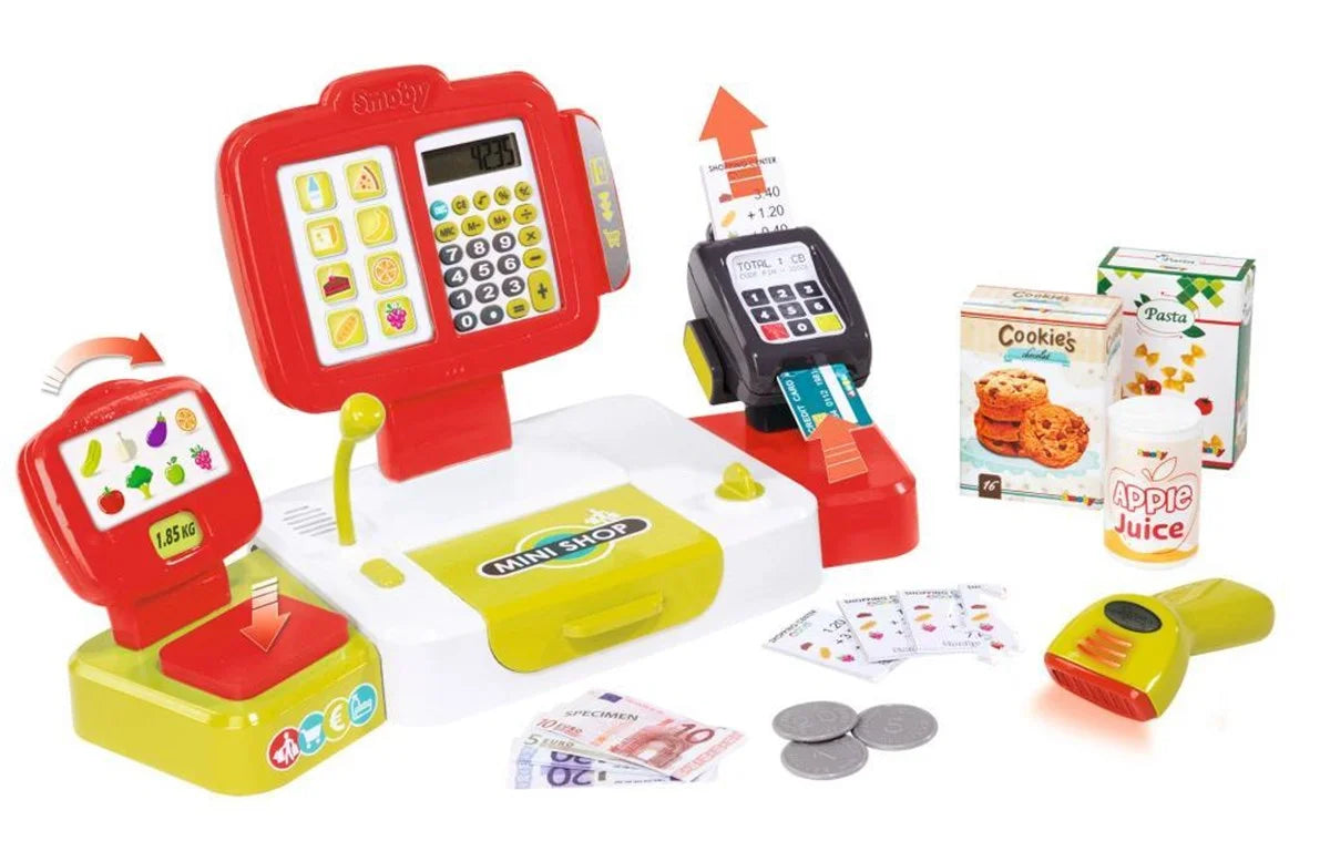 Smoby Elektronik Büyük Yazar Kasa - Kırmızı 350107 | Toysall