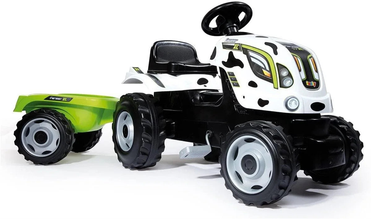 Smoby Farmer XL Cow Römorklu Traktör 710113 | Toysall