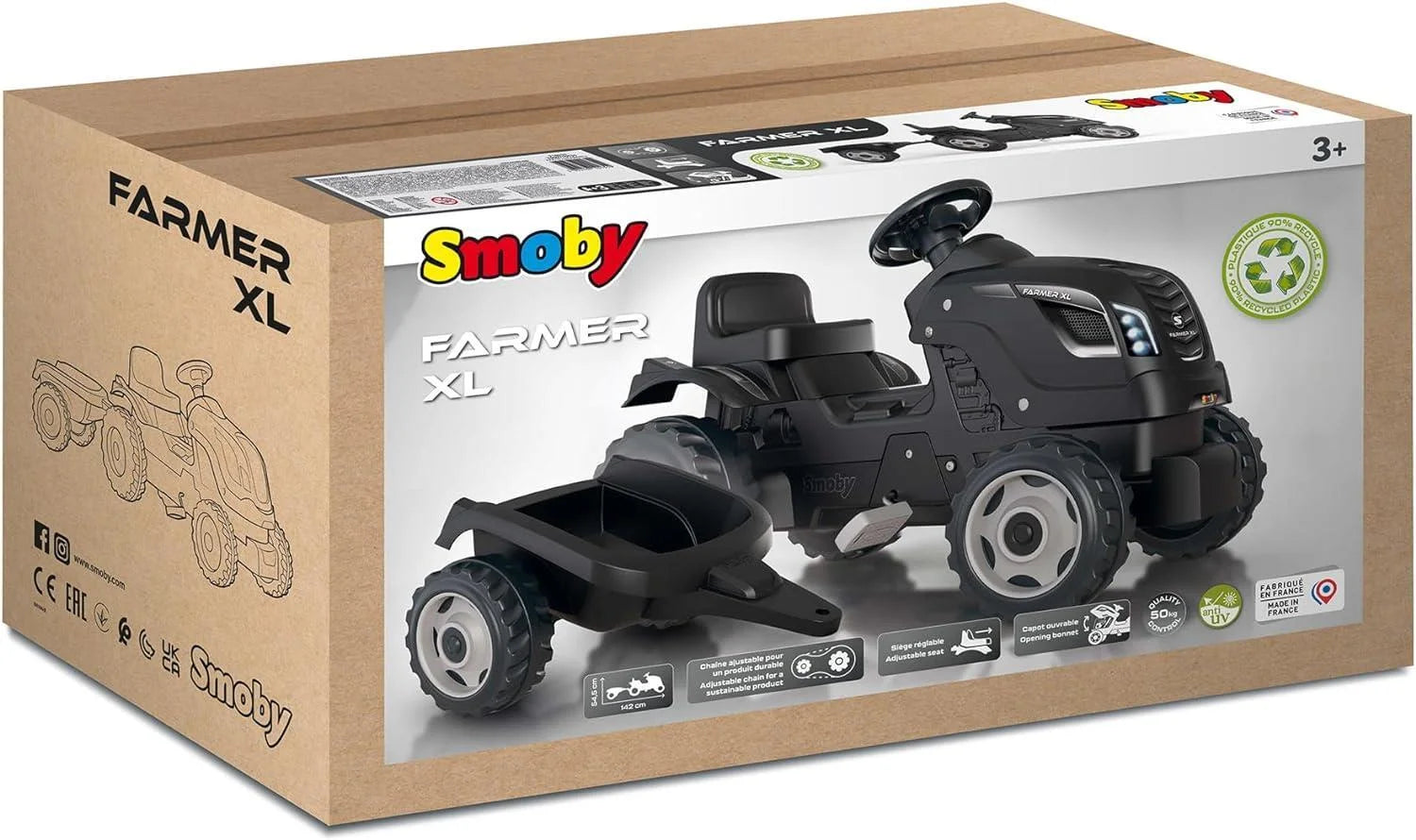 Smoby Farmer XL  Römorklu Traktör 710131 | Toysall