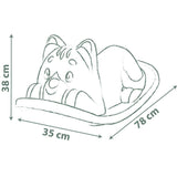 Smoby Life Sallanan Tahterevalli - Yeşil Kedi Efektli 830108