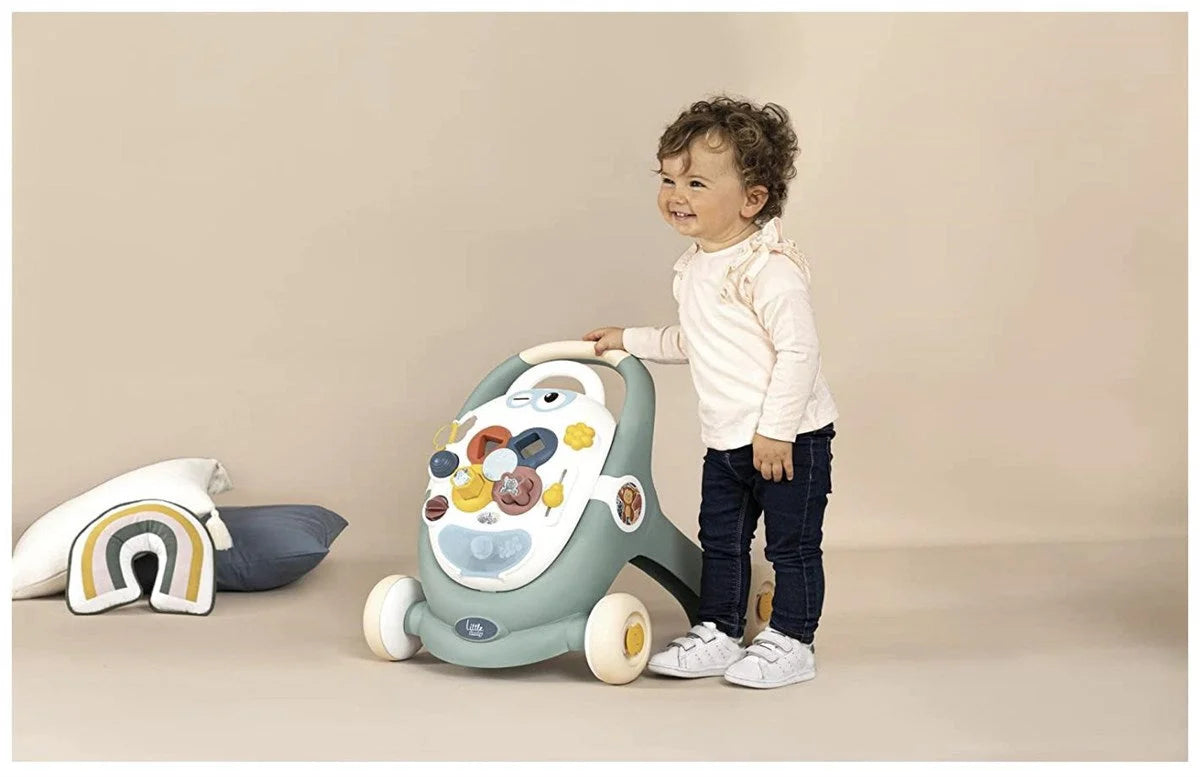 Smoby Little Smoby 3 ü 1 arada Eğitici ve Öğretici Eğlenceli Trotty Yürüteç 140304 | Toysall