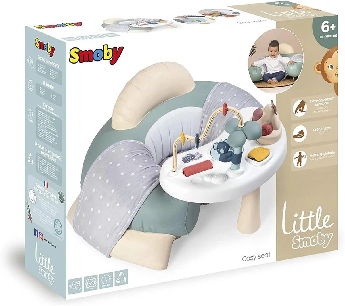 Smoby Little Smoby Cosy Aktivite Masalı Bebek Koltuğu 140103 | Toysall