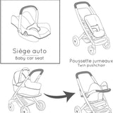 Smoby Maxi-Cosi Oyuncak Bebek Araba Koltuğu - Bej 240244