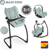 Smoby Maxi-Cosi Oyuncak Bebek Mama Sandalyesi Puset ve Salıncak - Adaçayı Yeşili 240239 | Toysall