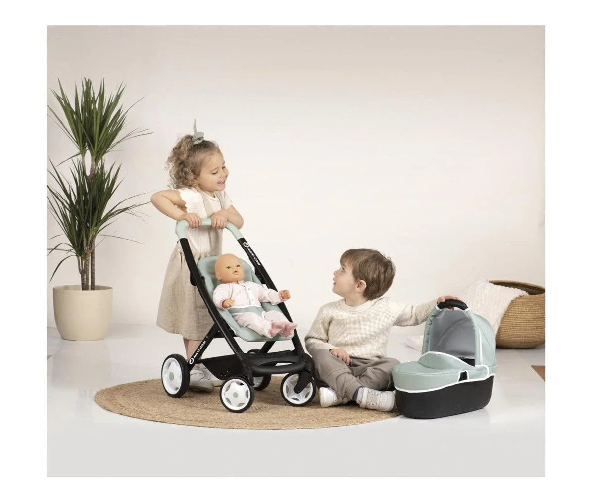 Smoby Maxi-Cosi&Quinny 3'ü 1 Arada Oyuncak Bebek Arabası - Adaçayı Yeşili 253120 | Toysall