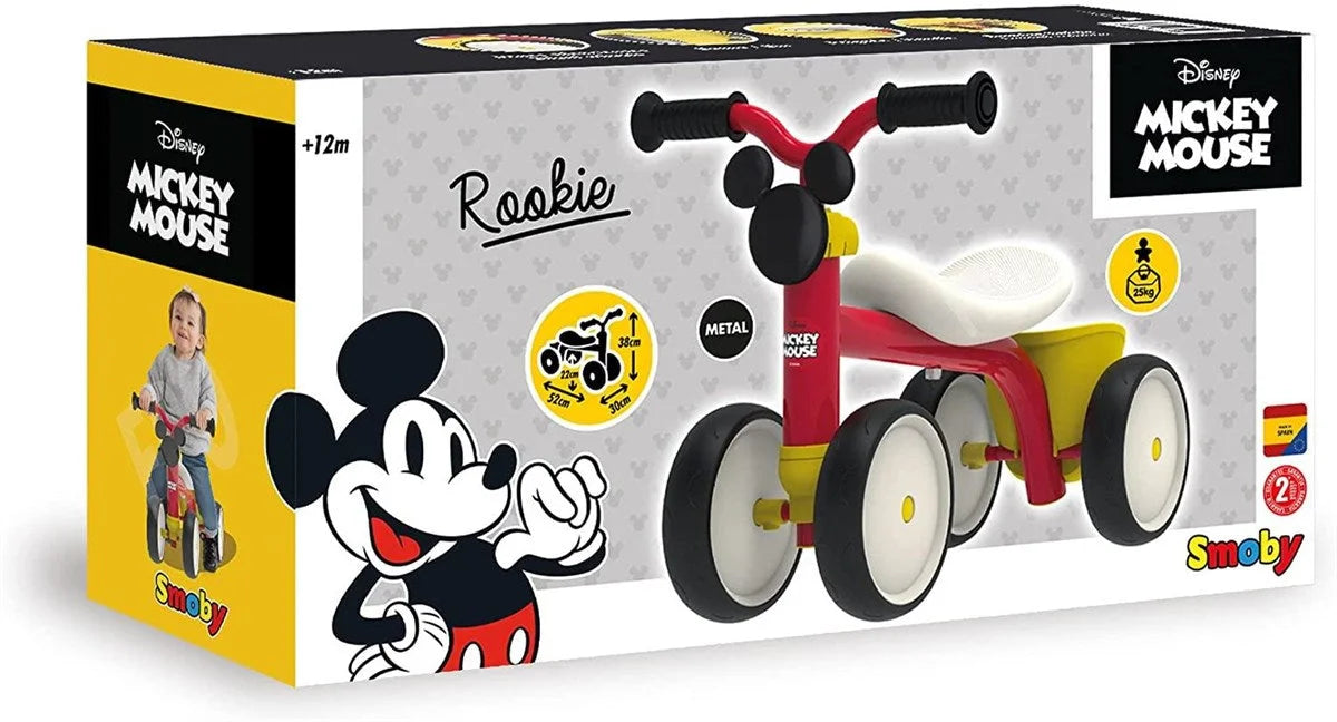 Smoby Mickey Rookie 4 Tekerlekli Bingit Bisiklet 721404 | Toysall