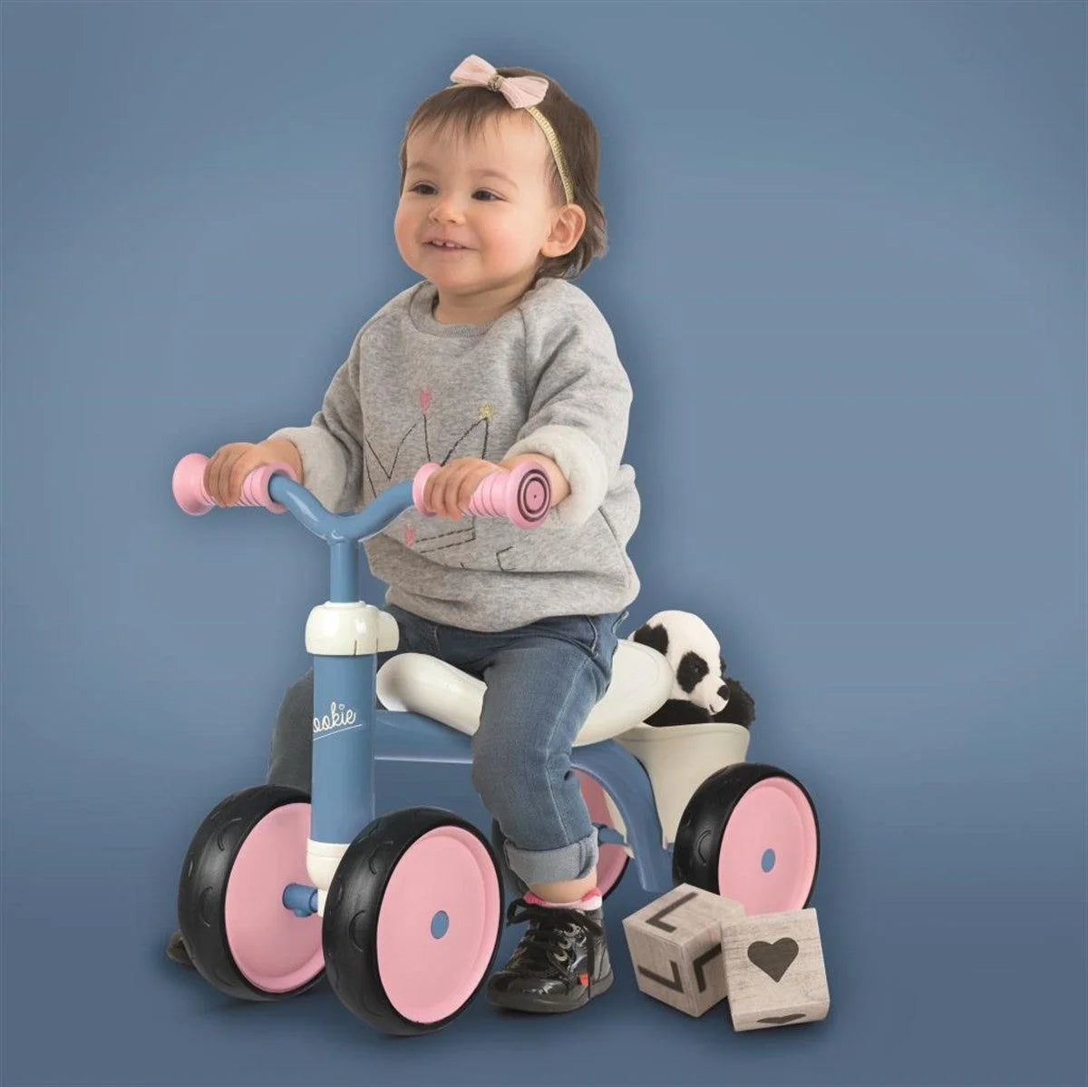 Smoby Rookie 4 Tekerlekli Bingit Bisiklet - Pembe 721401 | Toysall