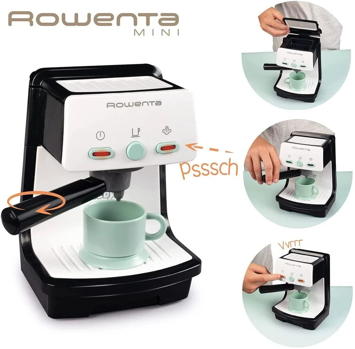 Smoby Rowenta Oyuncak Espresso Makinesi - Siyah 310597 | Toysall