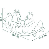 Smoby Sallanan Tahterevalli - Yeşil Köpek Efektli 830211