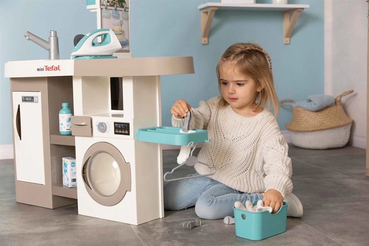 Smoby Tefal Stüdyo Çamaşır Makineli Mutfak Seti 311050 | Toysall