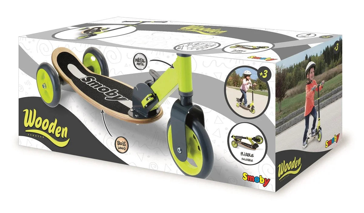 Smoby Wooden 3 Tekerlekli Scooter 750174 | Toysall