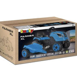 Smoby XL Römorklu Pedallı Traktör - Mavi 710129 | Toysall