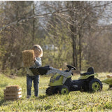 Smoby XL Römorklu Pedallı ve Kepçeli Traktör - Koyu Yeşil 710132 | Toysall