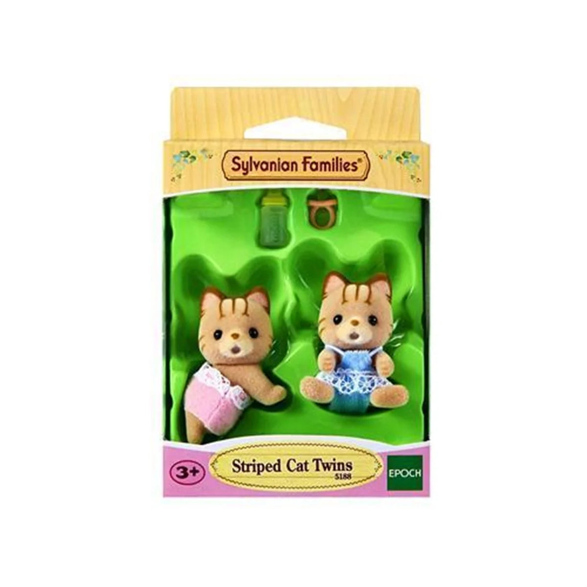 Sylvanian Çizgili Kedi İkiz Bebekler 5188 | Toysall